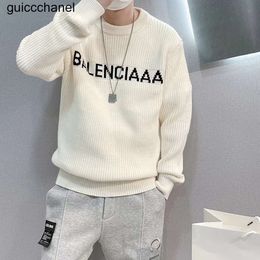 Nuevo 23ss suéter hombres sudadera con capucha diseñadores de hombres Allover carta suéteres tecnológicos impresos otton punto cuello redondo mujer carta París ropa deportiva suéter para hombre