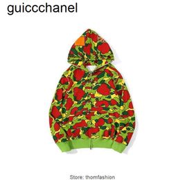 Nouveau 23ss Tendance Sweats à capuche pour hommes Designer Apes Sweat à capuche Shark Zipper Sweatshirts Marque de mode Full Zip Crazy Face Vestes Felpa Camo Sudadera Femmes Hommes Sweat à capuche