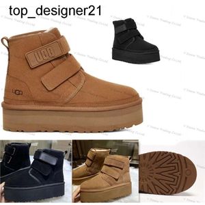 Nieuwe 23ss Winter Snowboots Designer Winter Boot ugglies Australië Klassieke Dames Heren Booties Merk Enkel Platform Boot Ultra Matte Schapenvacht dames herenlaarzen