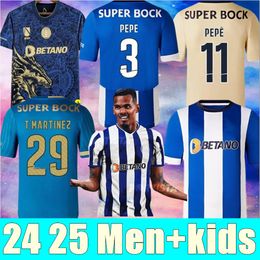 Nouveau 24 25 FC Portos Soccer Jerseys Dragon Fans Jouer Player Version 2024 2025 Campeoes Pepe Sergio Mehdi Mehdi Luis Diaz Matheus gardien de but Kits Kits Kids Kits