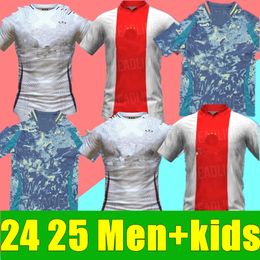 Nouveau 24 25 maillots de football tadic Bassey Berghuis troisième kit Klaassen Bergwijn Marley 2024 2025 TROHTS FOOTBOOK Shirts Men Aaxs Kids Uniforms Cruyff Black