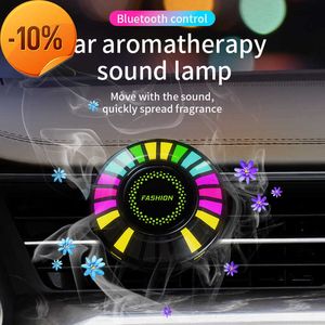 Nieuwe 24 LED Licht RGB Sound Control Voice Rhythm Ambient Pickup Lamp Voor Auto Diffuser Vent Clip Luchtverfrissers Geur APP Controle