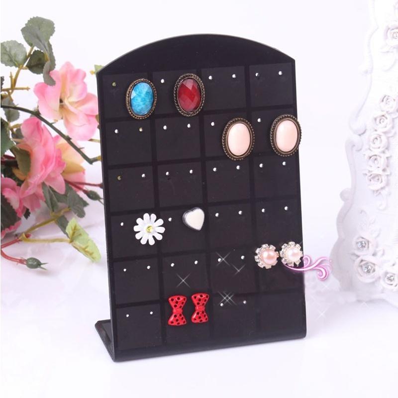 NEW 24 pairs Earrings Display Stand Convenient Jewelry Holder ShowCase Tool for Charming Women Rack one