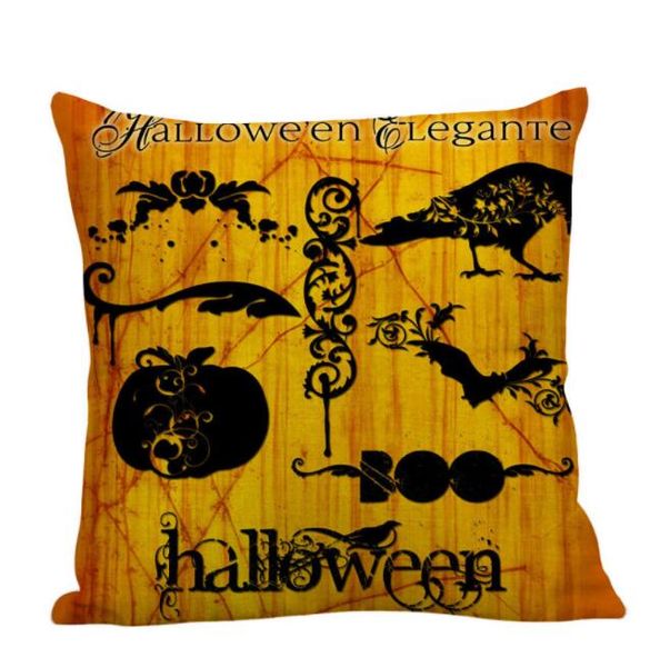 Nouveau 24 style taie d'oreiller Hallowen noël maison canapé housse de coussin noël carré jeter taies d'oreiller oreillers couverture