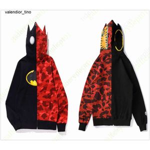 Nieuwe 24s heren hoodie designer hoodies Reflecterende dames sweatshirts truien oversized Kleur Camo Shark Wide full zip heren dames borduurwerk Hoodie