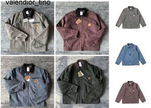 Nuevo 24ss Diseñador Chaquetas para hombre lienzo Carhart Jersey abrigo Solapa Cuello Ropa de lana Carharttlys Outwear Pantalones acolchados para hombre Chaquetas para mujer