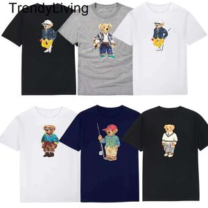 Nuevo 24ss camisa de diseñador para hombre camiseta de la calle marca de moda casual para hombre camisa polo camisa suelta hombres mujeres verano impresión de lujo camisetas de manga corta