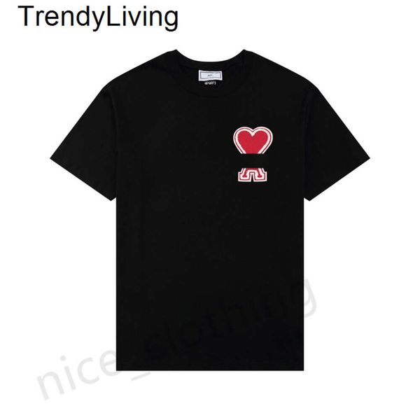 Nueva camiseta de diseñador para hombres 24ss para mujer Corea de moda camisetas de lujo mangas cortas amantes de verano top thlewerwrewing camiseta
