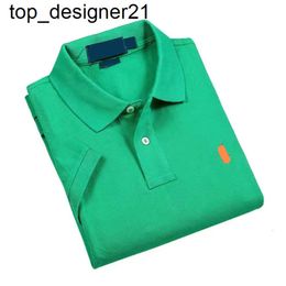 Nieuwe 24ss herenpolo's kleine pony Ralph heren T-shirt met korte mouwen modemerk katoen zakelijk laurens poloshirts casual dames heren t-shirts polo