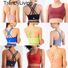 Nuevo 24ss Mujeres Trajes de yoga Chaleco de verano Chicas Corriendo Sujetador deportivo Señoras Casual Adulto Sin mangas Ropa deportiva Gimnasio Ejercicio Fiess Wear Elasticidad juramento