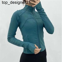 Novo 24ss Yoga Outfits Manga Longa Cortada Jaqueta Esportiva LU-38 Mulheres Zip Fitness Inverno Quente Ginásio Top Activewear Casacos de Corrida Roupas de Treino Mulher Calças de Yoga