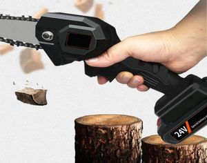 Nuevo 24v 550W mini una sierra para carpintería de madera de madera con lana