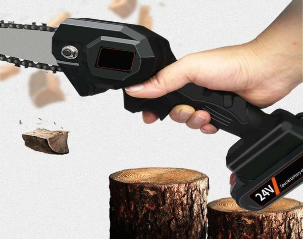 Nouveau 24V 550W Mini une main Saw Woodworking Chain de chaîne électrique Saw Wood Machine Machine sans fil 9141648