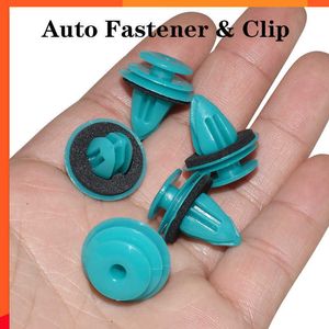 Nieuwe 25/50 Stuks Groen Nylon Opwaaiveer Voor Toyota Bumper Deur Gesp Auto Interieur Accessoires Auto Voertuig Retainer sluiting Klinknagel