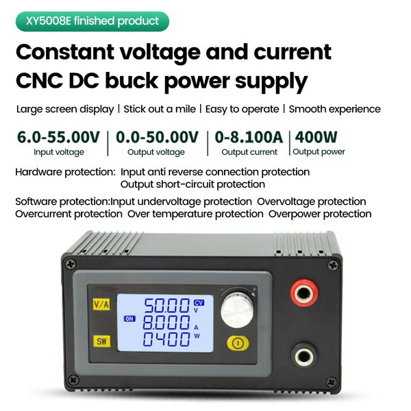 Nuevo Convertidor Buck de Buck 250W/400W CNC DC Buck Módulo 0 ~ 5A/8.1A 0-50V Suministro de energía de laboratorio regulado ajustable