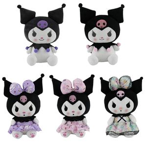 Nuevos juguetes de peluche de 25cm de dibujos animados de Anime Kawali Lolita Melody Kuromied, muñecos de peluche suaves para niños, regalos de cumpleaños y Navidad