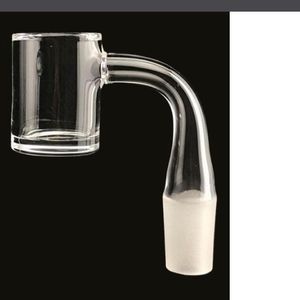 Pipes d'eau à ongles à ongles de banger de 25 mm avec quartz à fond épais en quartz plat biseauté de banger sans dôme pour fumer pour fumer