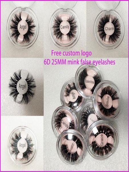 Nouveaux cils de 25 mm 6d vis cils de vison 25 mm de long individu sexy faux cils cils de vison meilleur édition étendue des cils 3D 16 sty5129159