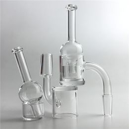 Nouveau 25mm Quartz Banger Insert Phat Bottom Skillet Carb Cap Dabber Nail avec XL Flat Top Fond épais Domeless Banger Quartz Bowl Caps de la plus haute qualité