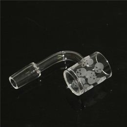 Cachimbos de água novo 25mm xl chanfrado quartzo banger prego com fundo grosso opaco 10mm 14mm 18mm topo plano pregos de martelo sem cúpula