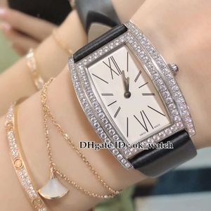 Nieuwe 27mm vat type LIMELIGHT SAPPHIRE GLAS G0A39191 Dames Quartz Horloge Diamant Bezel Wit Dial Hoge Kwaliteit Mode Dameshorloge