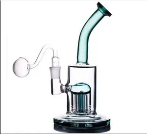 TORO Bong en verre Narguilés Petits verres Dab Rigs Bongs à eau épais Pipes à fumer Plate-forme pétrolière capiteuse avec banger de 14 mm