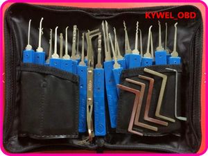 Nouveaux picks de verrouillage de 28pcs ensembles de poignées en acier inoxydable avec sac Retrait de touche Set LockPick Brecksmith Tools Opender Opender Derlock Door Livraison GRATUITE