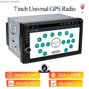 Nouveau lecteur multimédia autoradio Android 10 2Din 1024*600 GPS universel pour Nissan Sentra Tiida Qashqai Cfiro Juke Geniss Note PC