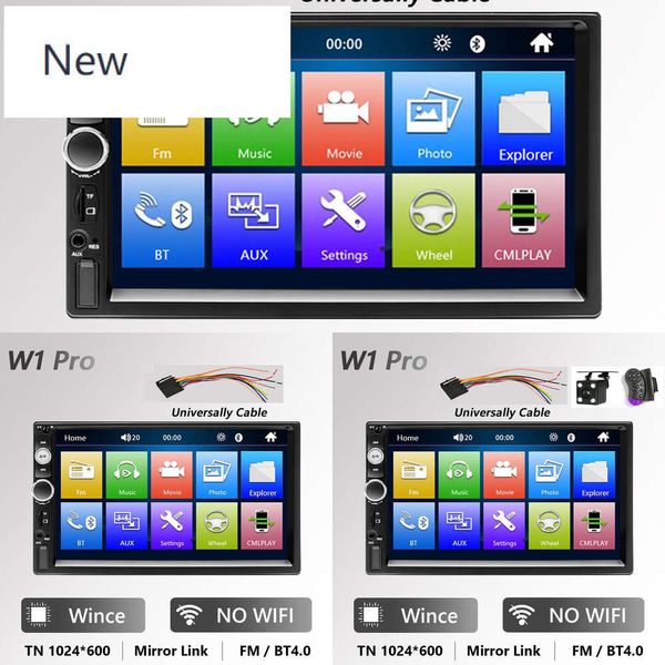 Nuevo 2Din Android Car Multimedia Player Ram 2G + ROM 32G GPS Navigation BT FM WiFi No DVD 2 DIN Radio para VW Nissan Kia