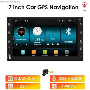 Nuevo 2G + 32G 2 din coche AutoRadio GPS reproductor Multimedia Android Universal 7 