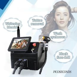 Nouveau 2in1 épilation indolore laser picoseconde machine d'élimination de la pigmentation des tatouages super spot lumineux 808nm diode laser laser équipement de beauté