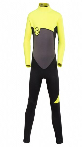 Nouveau 2mm adolescents à manches longues une pièce combinaison de plongée garçons vêtements de plongée en apnée filles surf maillots de bain 6730803