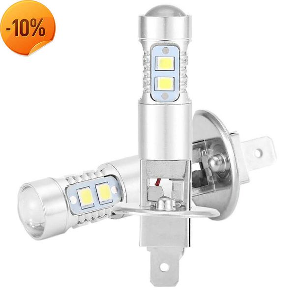 Nuevo 2PC H1 H3 luces LED para coche COB LED faro bombilla alto haz bajo niebla conducción bombillas 100W luz de circulación diurna lámpara de señal