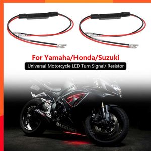 Nuevo 2 uds 10w Universal motocicleta Led indicador de señal de giro resistencia de carga intermitente 10 Ohm para Yamaha Honda Suzuki Kawasaki Cafe Racer