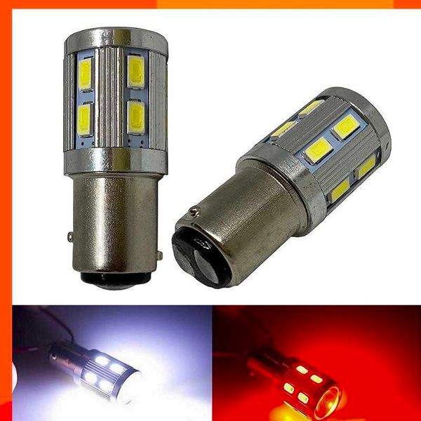 Nouveau 2 pièces 1156 BA15S P21W 1157 P21/5W BAY15D LED voiture queue ampoule feux de freinage feu de recul feux de jour 12smd 12V 24V