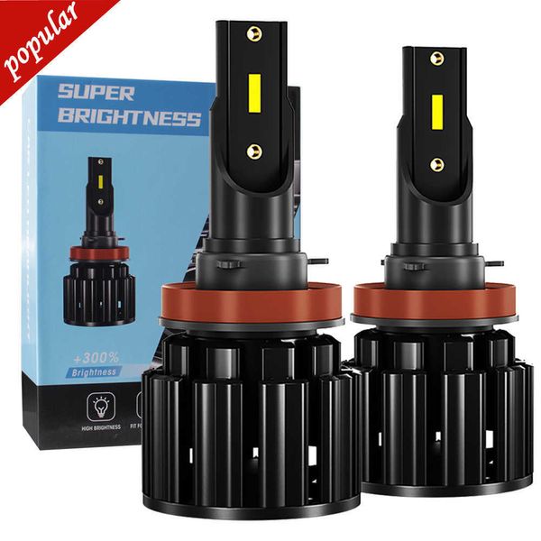 Nuevo 2 uds 1860 Chips H1 H3 H4 H7 Led H8 H11 HB3 9005 HB4 9006 faros Led Mini 55W 20000LM bombillas de coche automóviles lámpara automática