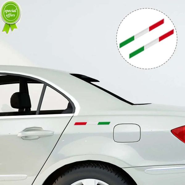 Nuevo 2 uds 3D insignia de Italia pegatina de coche Auto motocicleta puerta tanque guardabarros parachoques lateral Italia pegatinas de diseño accesorios de decoración de coche