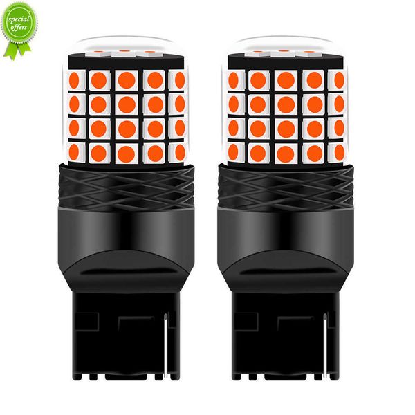 Nuevo 2 uds 7440 W21W WY21W T20 7443 W21/5W 3157 P27/7W T25 BA15S P21W bombilla LED Canbus PY21W BAY15D P21/5W luces traseras lámpara de señal de giro