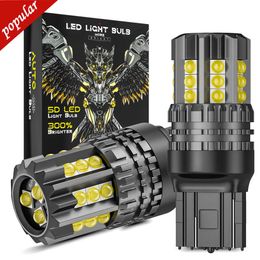 Nuevo 2 uds 7443 W21/5W T20 1156 BA15S P21W P21/5W 1157 BAY15D 3157 P27/7W T25 bombillas LED 3D 3030 lámpara luz de señal de giro de freno inverso