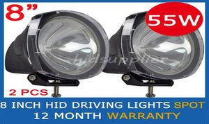 NIEUW 2PCS 8quot 55W 75W HID Xenon Driving Light Offroad SUV ATV 4WD 4x4 Spot Flood Beam 3200LM 12V24V IP67 Jeep Truck Fog Headla5503161