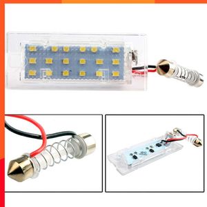 NIEUW 2PCS CANBUS AUTO LED-Nummer Kenterbordlicht voor BMW-auto E53 X5 1999-2003 E83 X3 03-10 NJ88 Trunk-lampen 18leds 6000K 12V LAMP