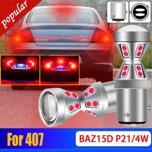 Nieuwe 2 PCS Canbus Foutloos 1157 BAZ15D P21/4 W 566 Led-lampen Auto Stop Lamp Remlichten super Heldere DC 12 V Wit Rood Voor Peugeot 407