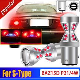 Nuevo 2 uds Canbus libre de errores BAZ15D P21/4W 566 bombillas LED lámpara de freno de coche luz de freno superbrillante para Jaguar s-type 2.7D 3,0 V6 R 4,2 V8