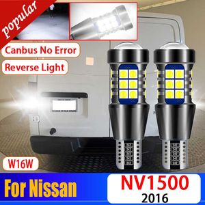 Nouveau 2 pièces voiture Canbus sans erreur 921 LED feu arrière W16W T15 ampoules de secours pour Nissan NV1500 2016