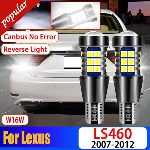 Nuevo 2 uds coche Canbus sin errores 921 LED luz de marcha atrás W16W T15 bombilla de respaldo superbrillante para Lexus LS460 2007 2008 2009 2010 2011 2012