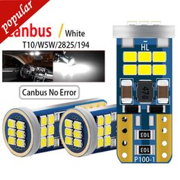 Nieuwe 2 Stuks Auto Canbus Geen Fout T10 W5W Super Heldere Led Signaal Parking Lights WY5W Wedge Lamp Interieur lezen Dome Lamp Wit 12V 24V