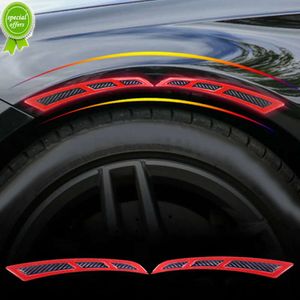 Nouveau 2 pièces autocollants réfléchissants de sourcil de roue de garde-boue de voiture garde-boue de voiture flexibles garde-boue anti-rayures protecteur autocollant accessoires