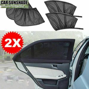 Nuevo 2 uds parasol de ventana lateral delantera y trasera de coche cortina de protección UV mosquitera cortina de coche accesorios de Interior de coche Universal