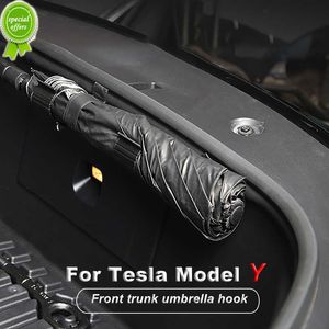 Nieuwe 2 Stuks Auto Kofferbak Haak Houder Voor Tesla Model Y 2021Anti Swingende Paraplu Opslag Opknoping Accessoires Interieur onderdelen Product