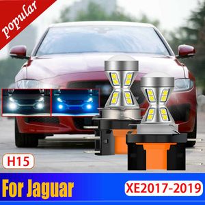 Nouveau 2 pièces voiture haute luminosité Canbus sans erreur H15 LED DRL avant Signal jour ampoule feux de jour pour Jaguar XE 2017 2018 2019
